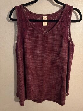 Faded Glory Lace-Trim Sleeveless Tank